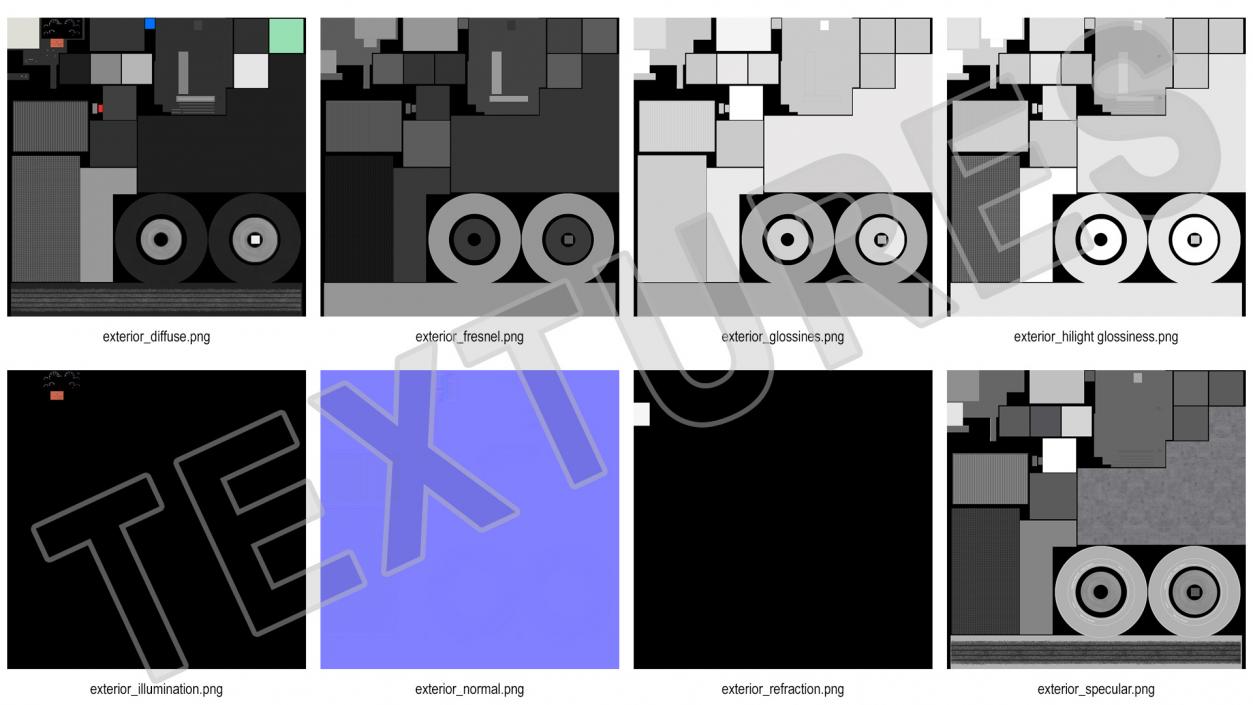 Bus Chassis Generic 3D model