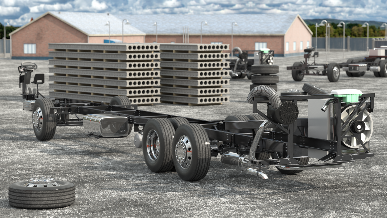 Bus Chassis Generic 3D model