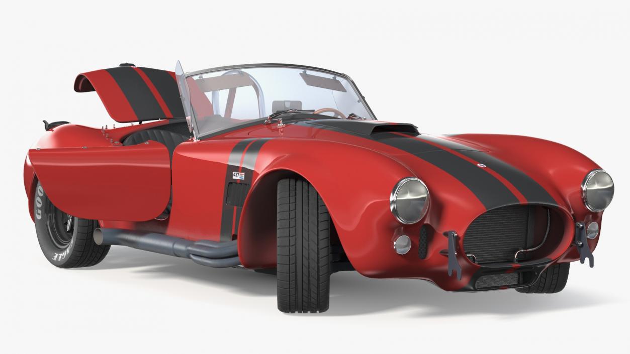 3D Racing Cobra Shelby 1965 Rigged