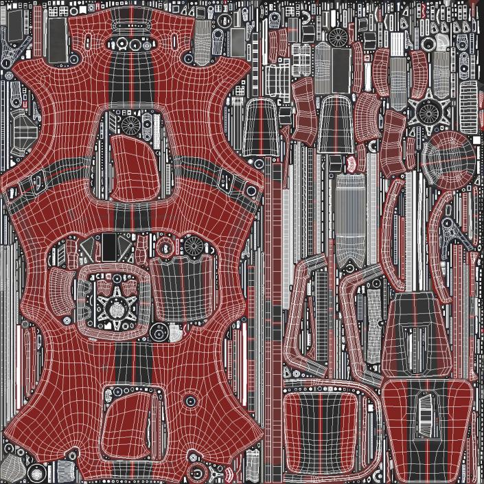 3D Racing Cobra Shelby 1965 Rigged