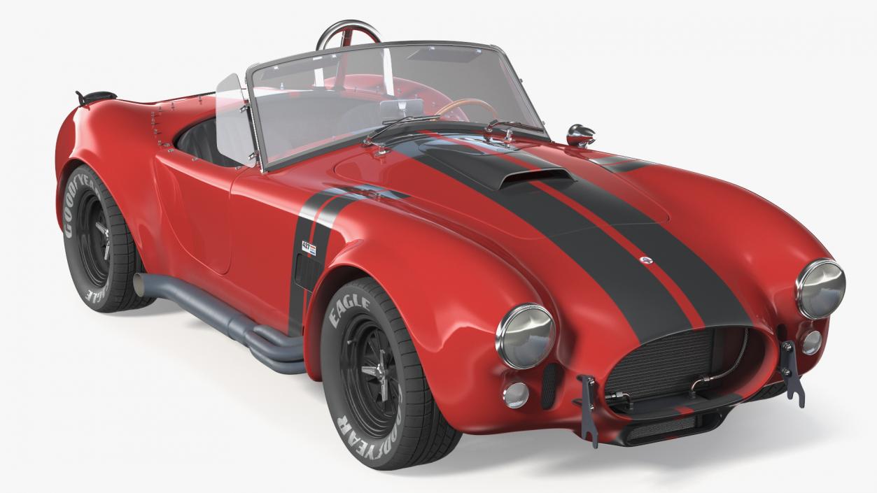 3D Racing Cobra Shelby 1965 Rigged