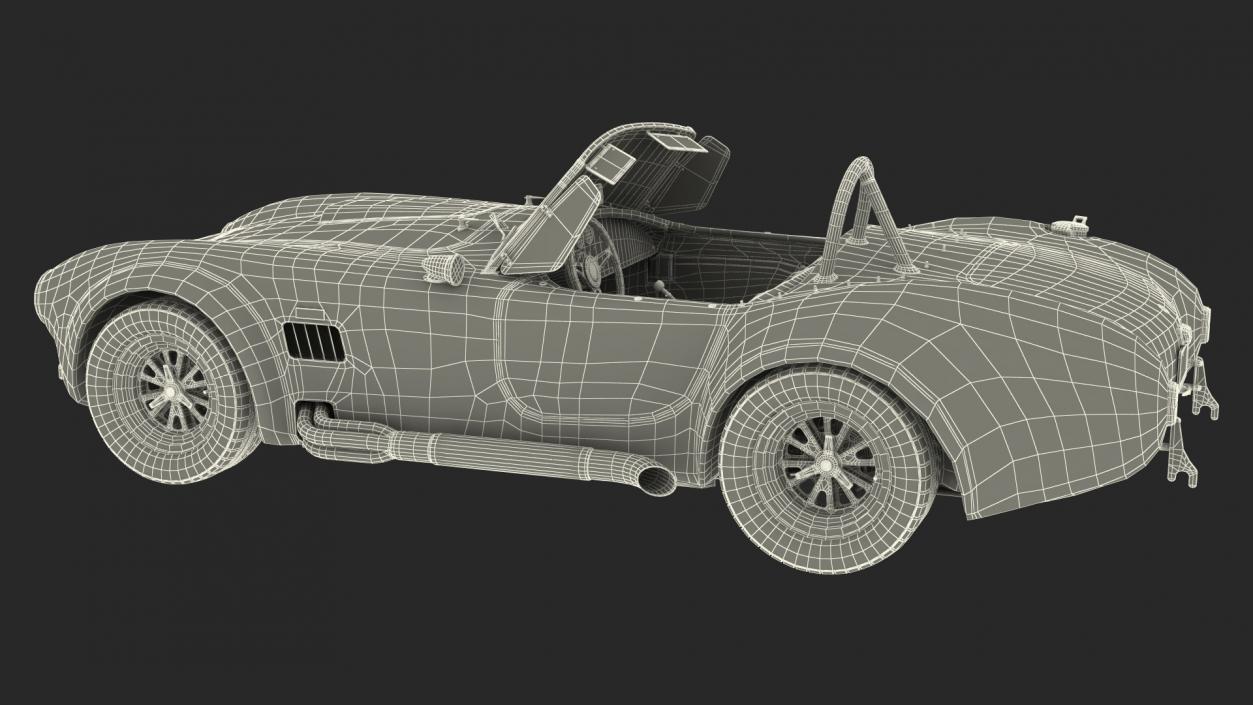 3D Racing Cobra Shelby 1965 Rigged