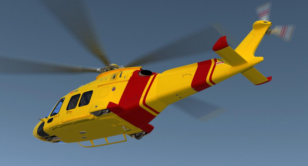 3D Helicopter AgustaWestland AW169