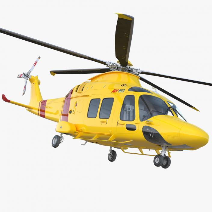 3D Helicopter AgustaWestland AW169