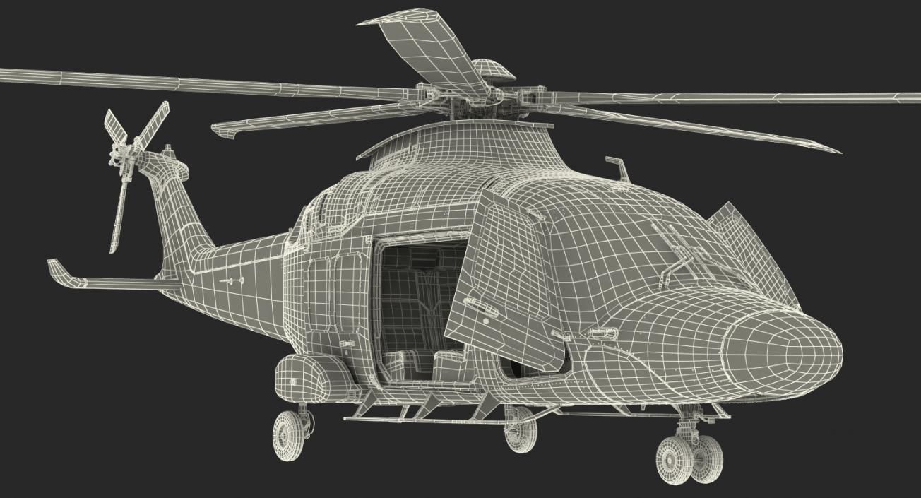 3D Helicopter AgustaWestland AW169