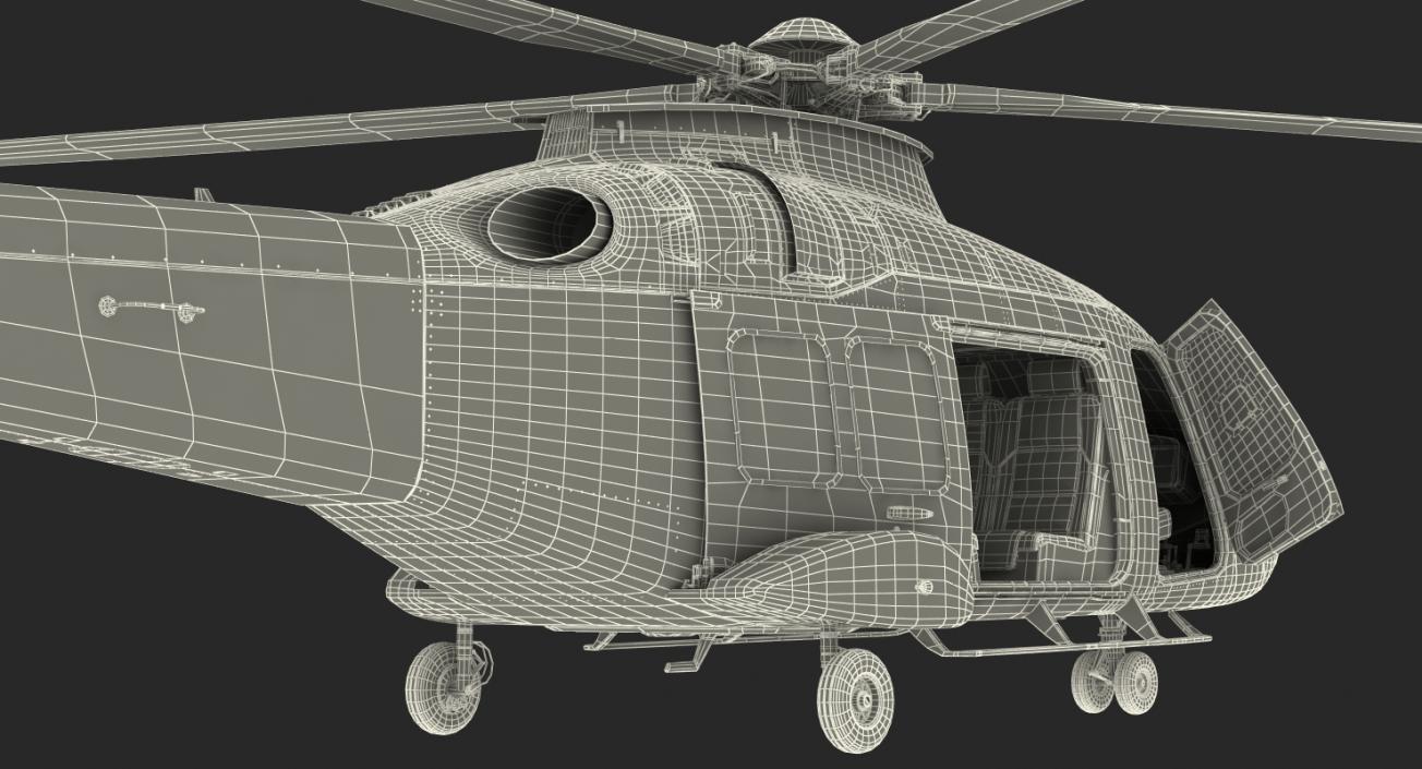 3D Helicopter AgustaWestland AW169