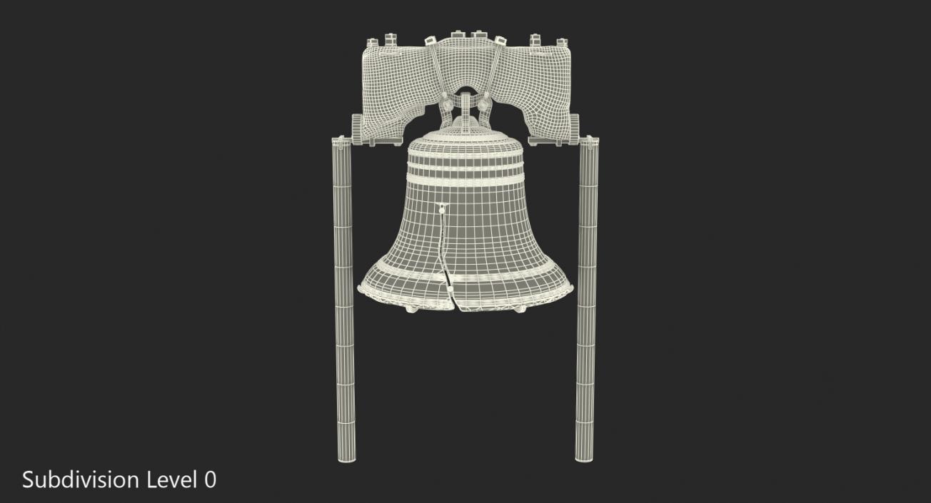 3D model Liberty Bell Independence Hall