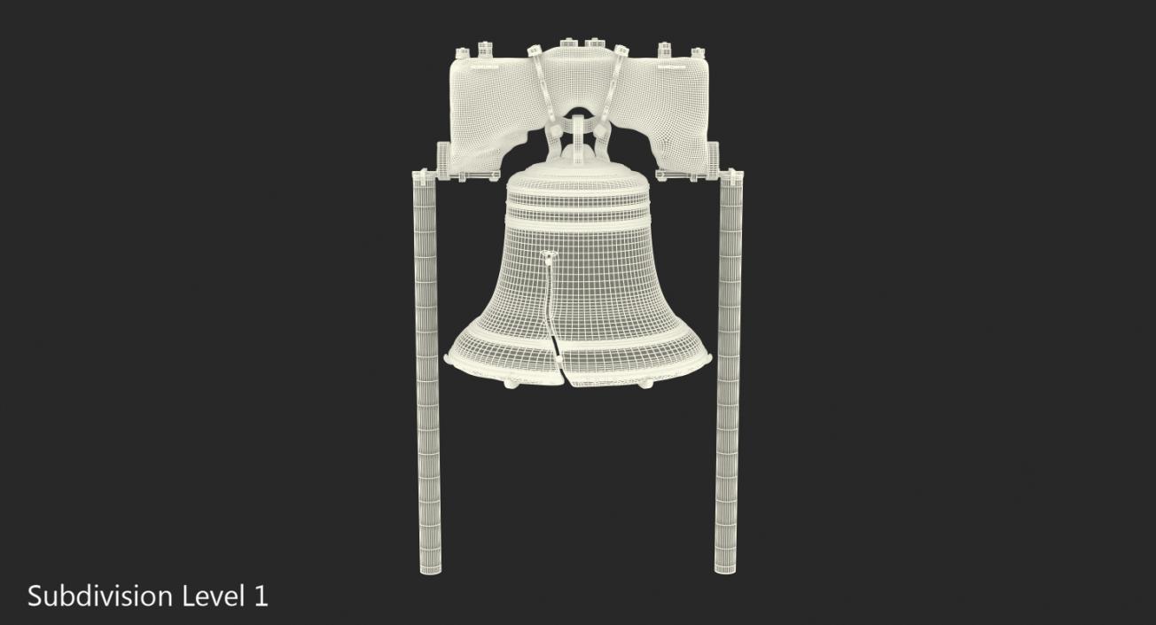 3D model Liberty Bell Independence Hall