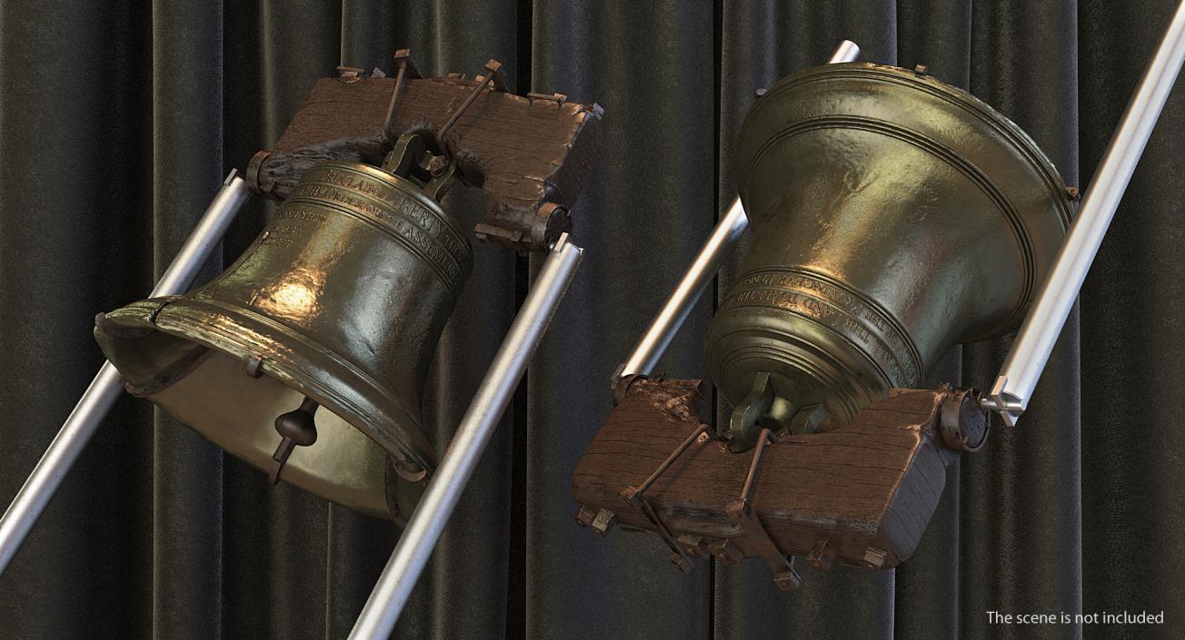 3D model Liberty Bell Independence Hall