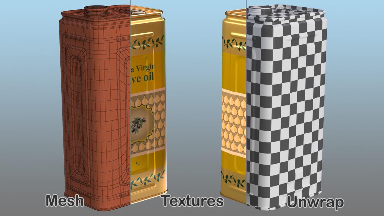 3D model Olive Oil Bottles Collection 2