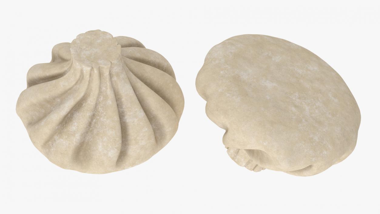 3D Khinkali Dumpling Raw for 3D Print 2