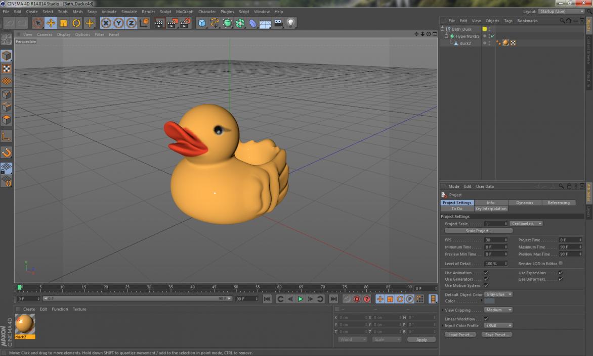 Bath Duck 3D model