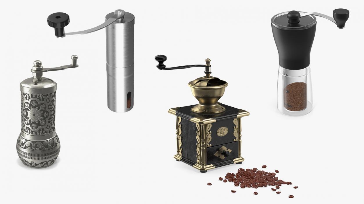 3D model Coffee Mills Collection 3