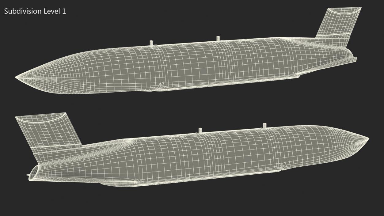 3D Cruise Missile AGM 158 JASSM model