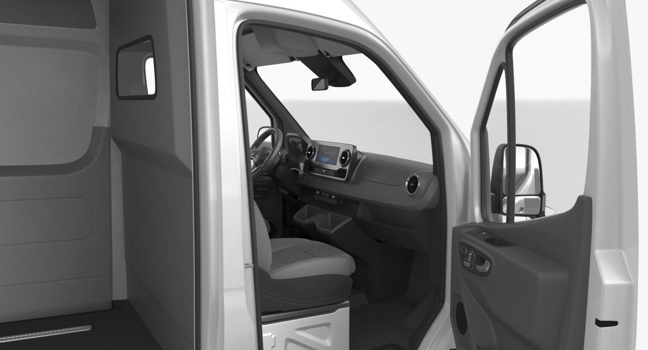 2019 Mercedes Sprinter Van Rigged for Maya 3D