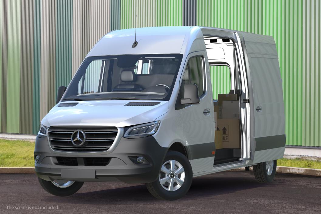 2019 Mercedes Sprinter Van Rigged for Maya 3D