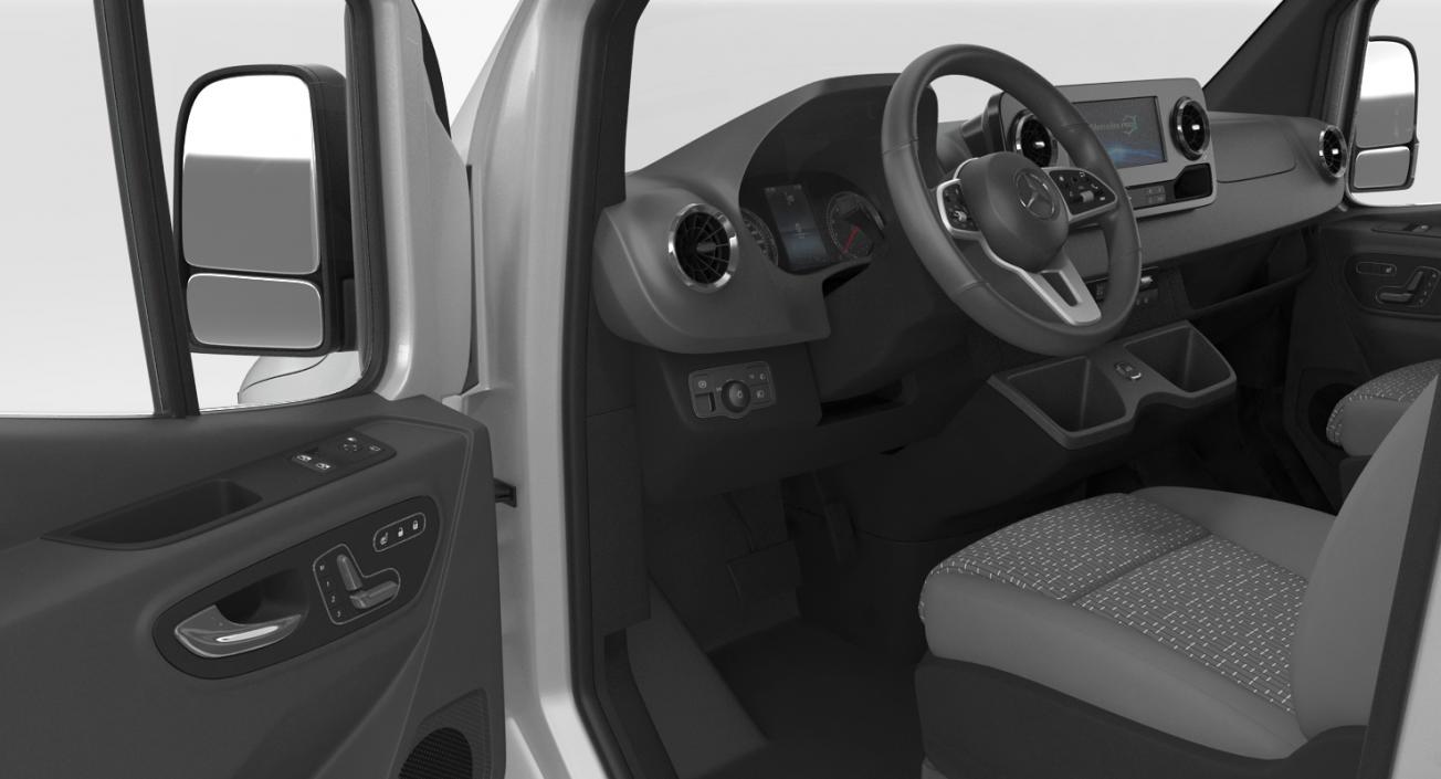 2019 Mercedes Sprinter Van Rigged for Maya 3D