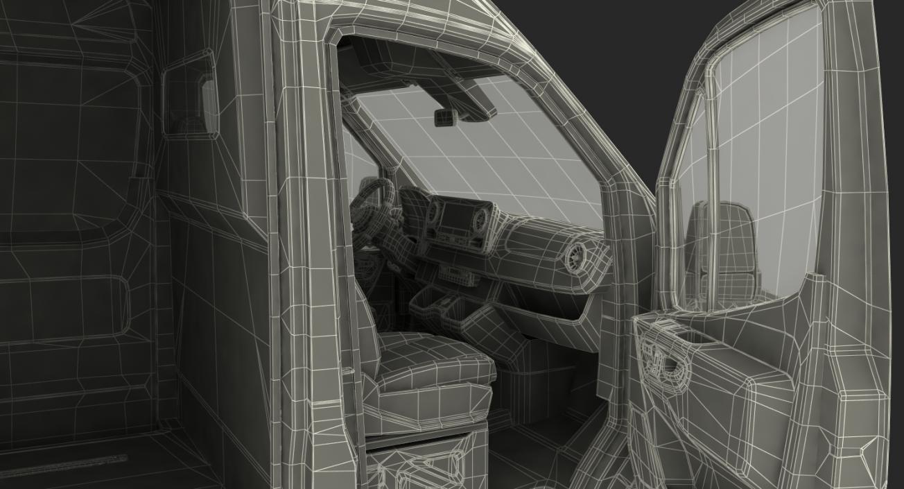 2019 Mercedes Sprinter Van Rigged for Maya 3D