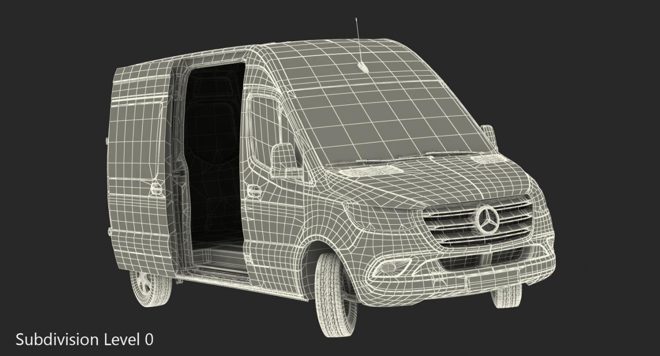 2019 Mercedes Sprinter Van Rigged for Maya 3D