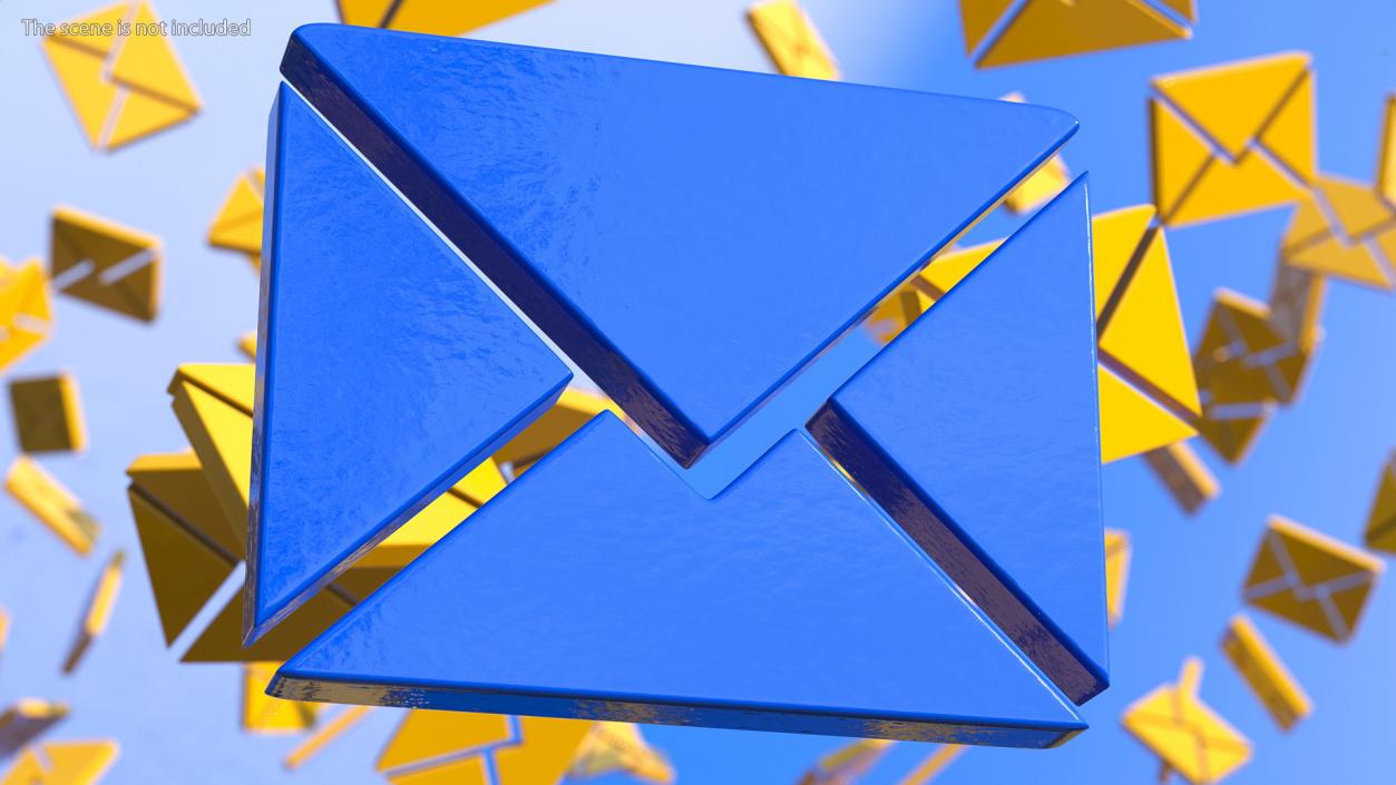 Message Letter Icon 3D model