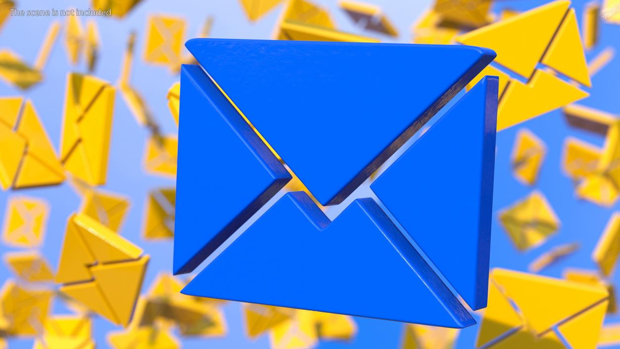 Message Letter Icon 3D model