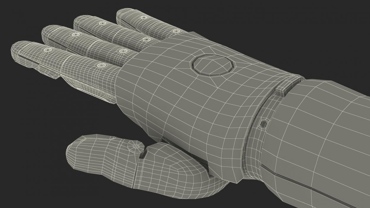 3D model Prosthetic Arm Rigged for Cinema 4D