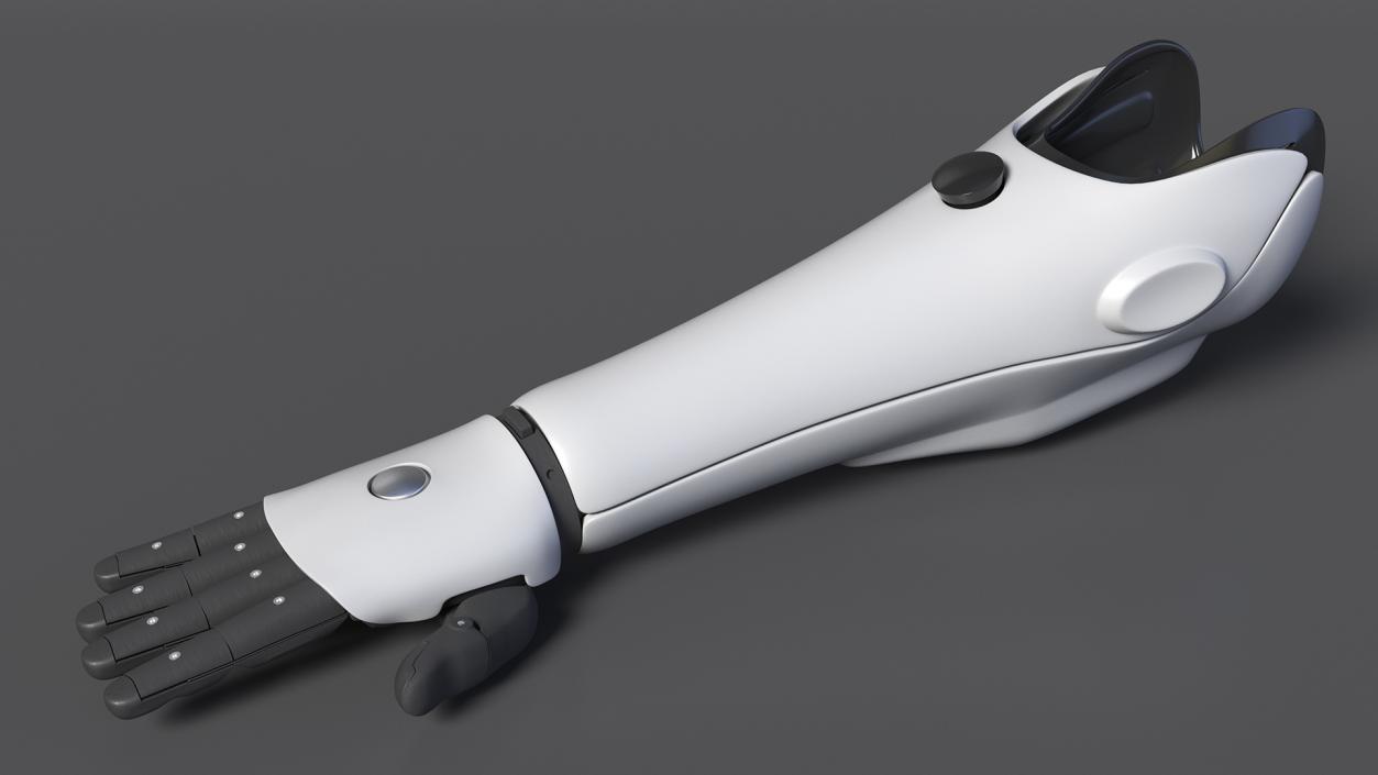 3D model Prosthetic Arm Rigged for Cinema 4D