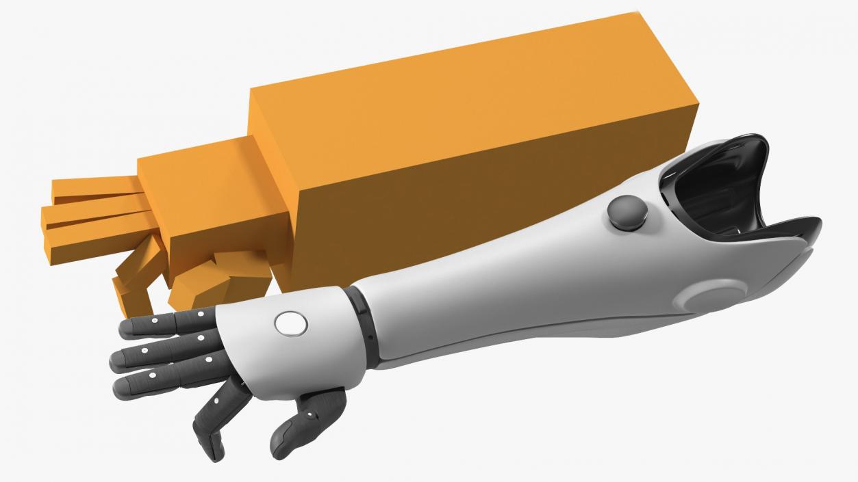 3D model Prosthetic Arm Rigged for Cinema 4D