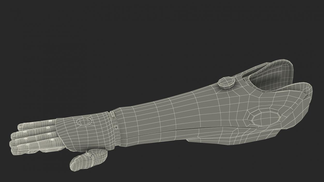 3D model Prosthetic Arm Rigged for Cinema 4D