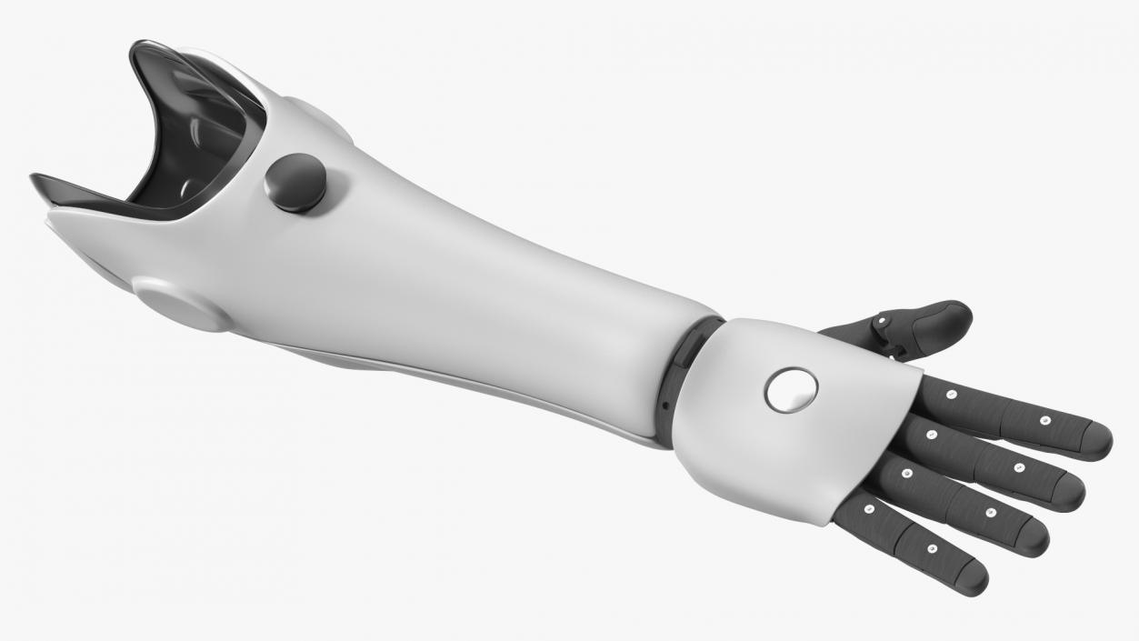 3D model Prosthetic Arm Rigged for Cinema 4D