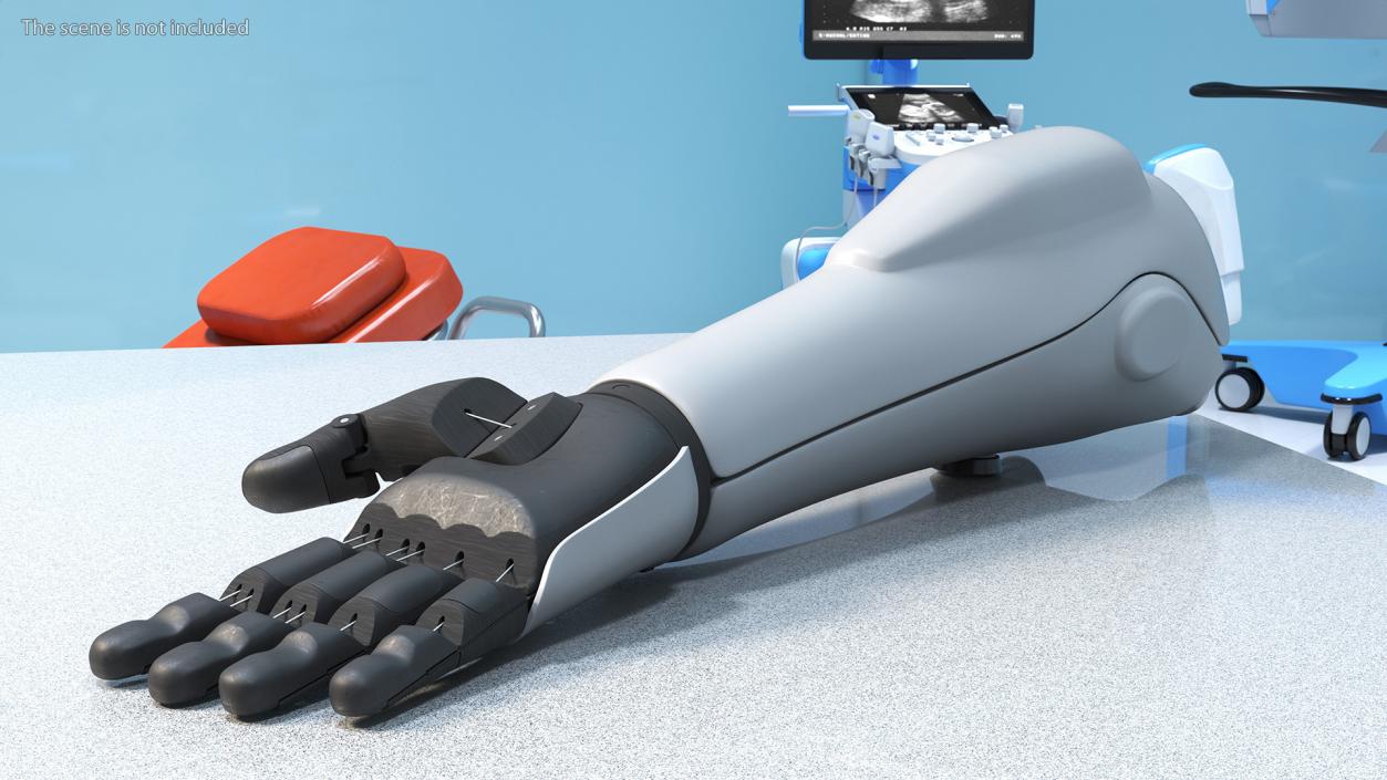 3D model Prosthetic Arm Rigged for Cinema 4D