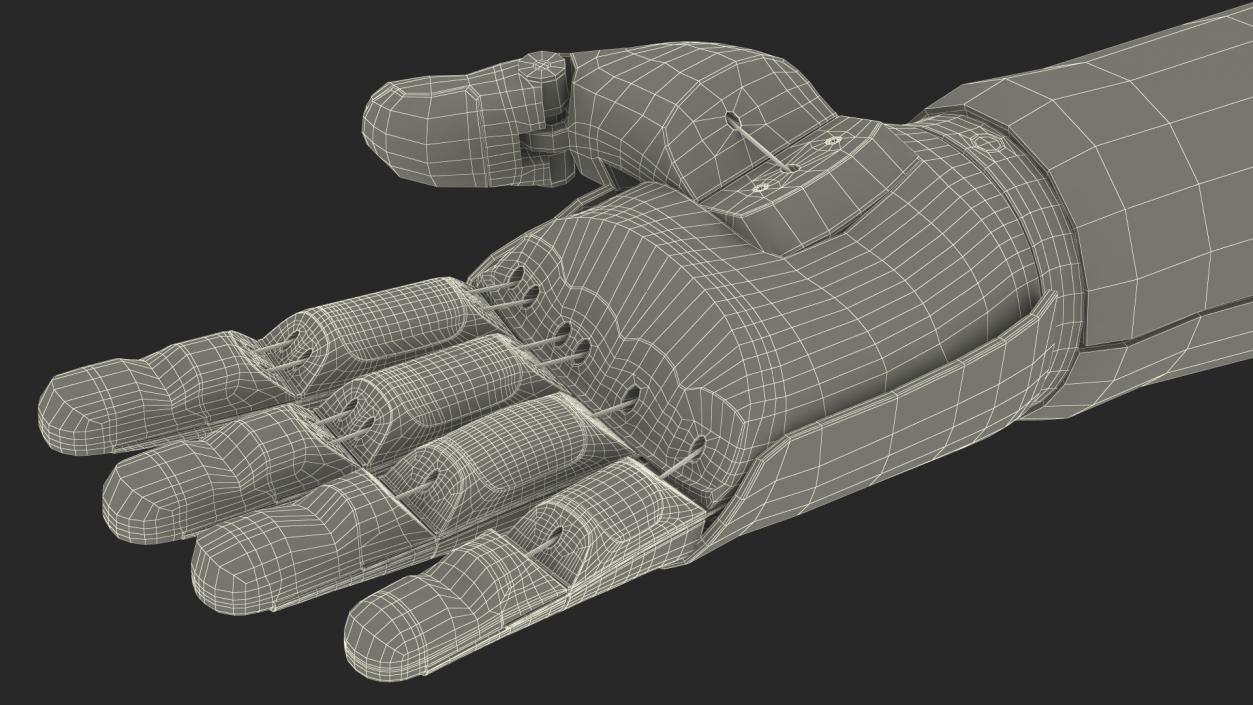 3D model Prosthetic Arm Rigged for Cinema 4D