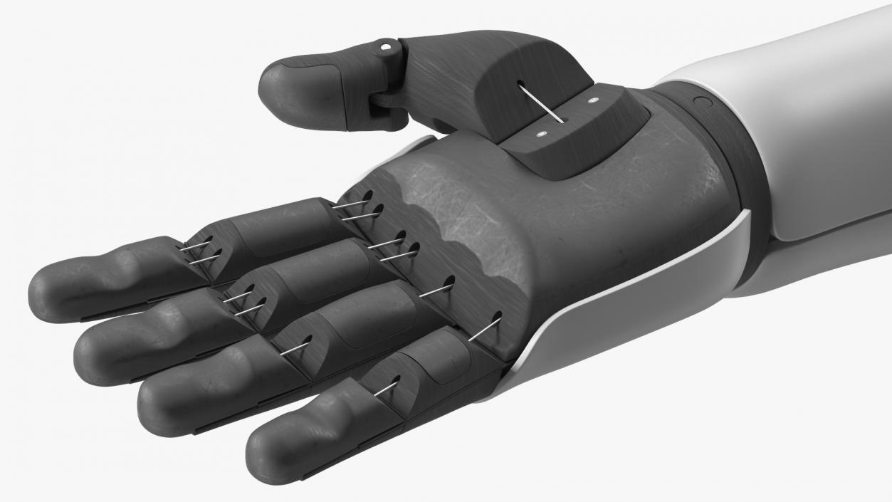 3D model Prosthetic Arm Rigged for Cinema 4D