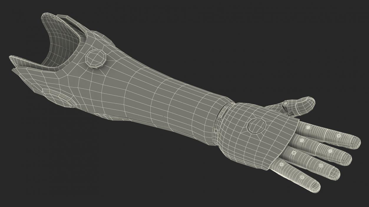 3D model Prosthetic Arm Rigged for Cinema 4D