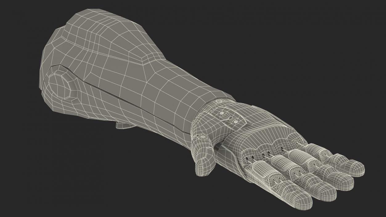 3D model Prosthetic Arm Rigged for Cinema 4D