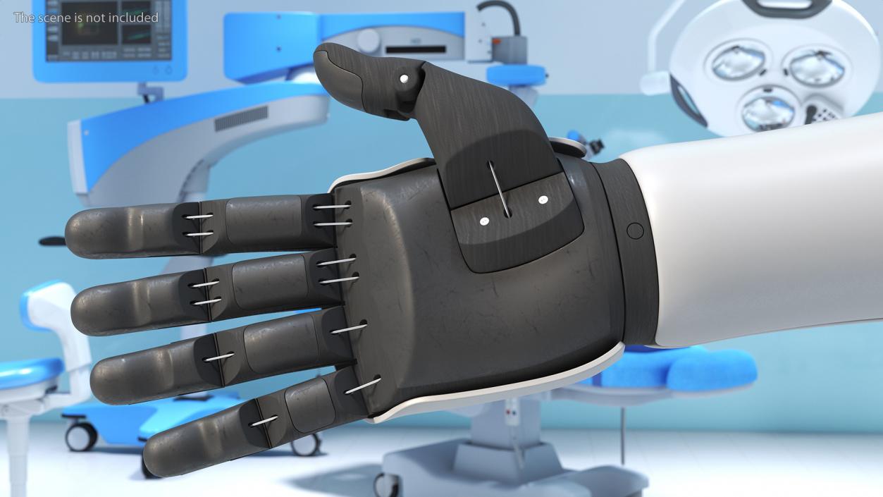 3D model Prosthetic Arm Rigged for Cinema 4D