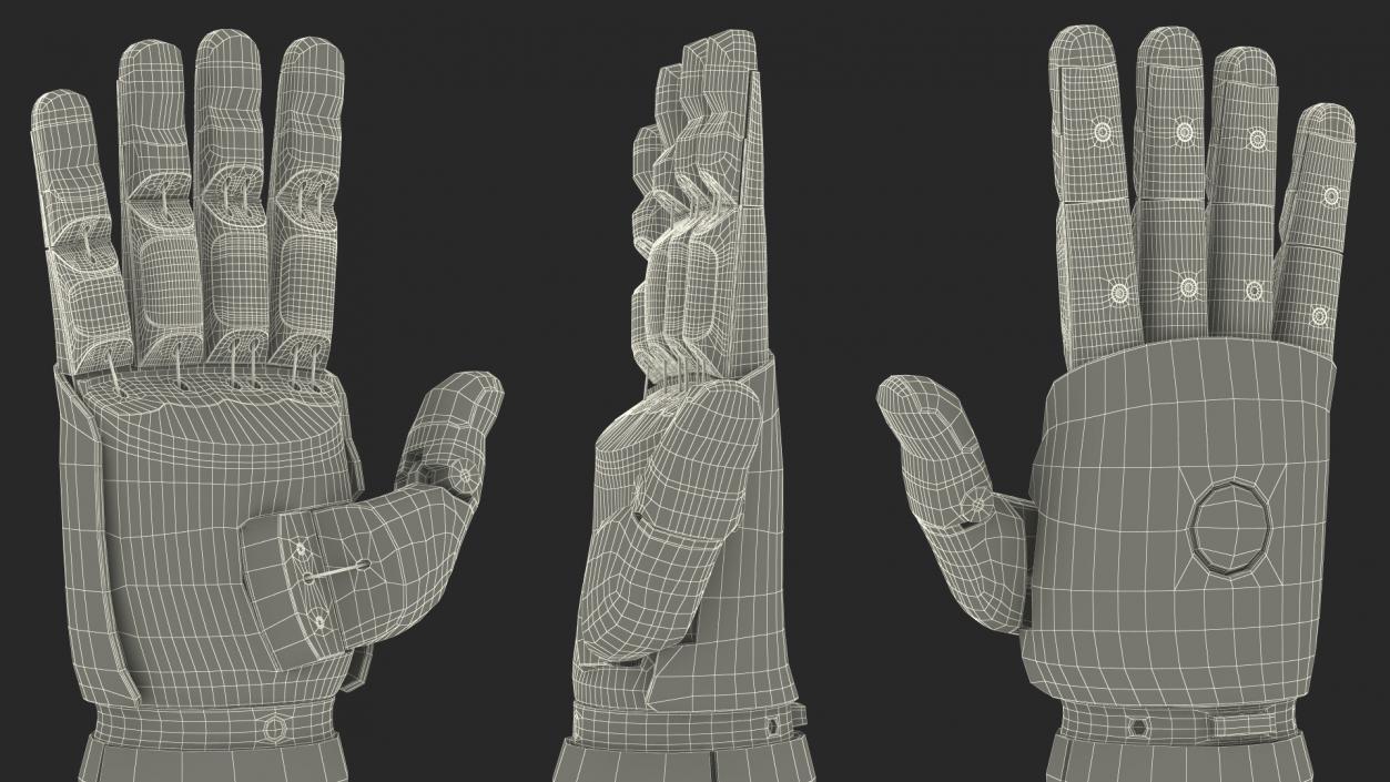 3D model Prosthetic Arm Rigged for Cinema 4D