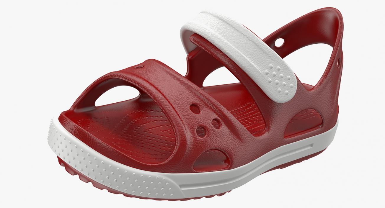 3D Summer Children Sandals model