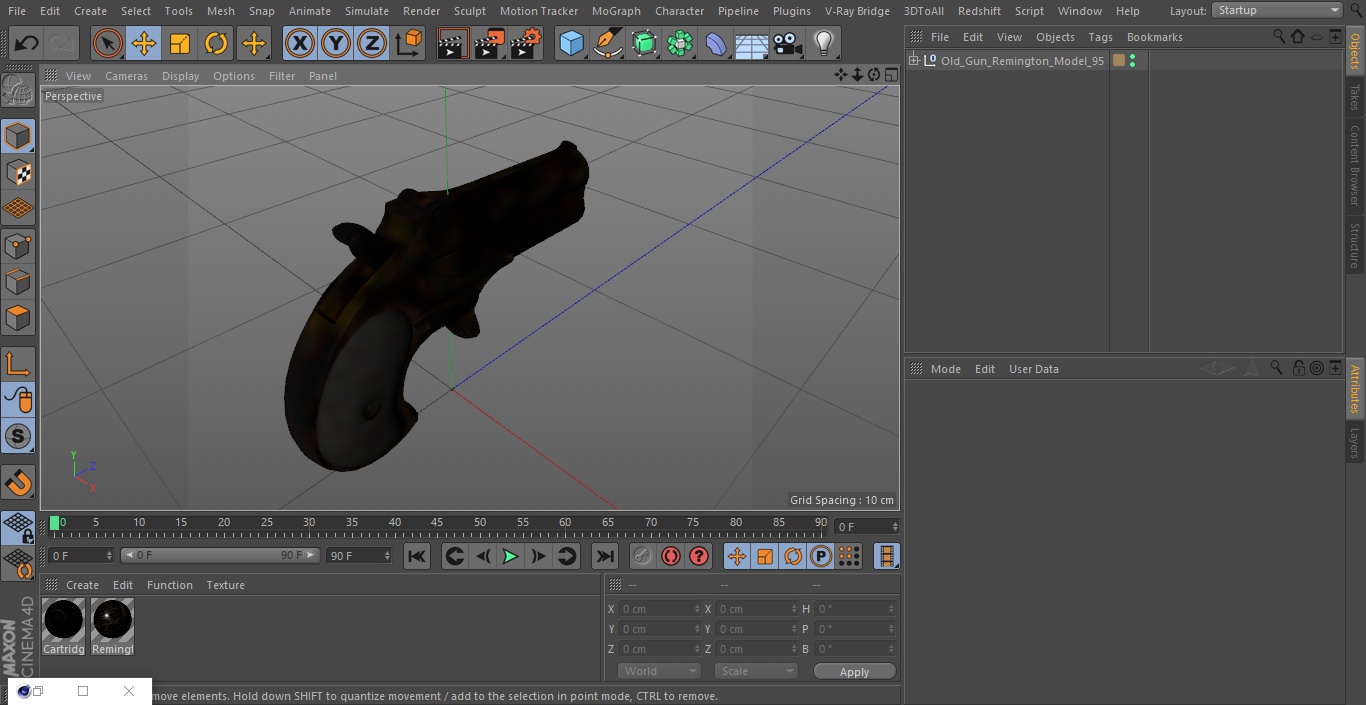 3D Old Gun Remington Model 95