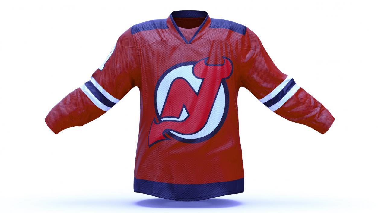 3D Hockey Jersey NJ Devils model