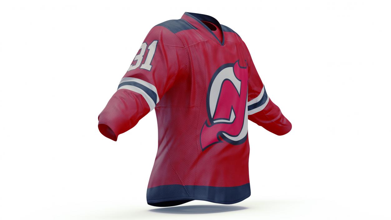 3D Hockey Jersey NJ Devils model