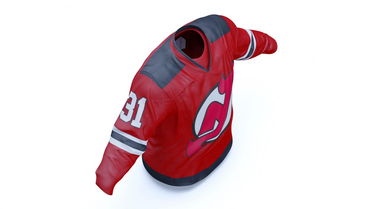 3D Hockey Jersey NJ Devils model