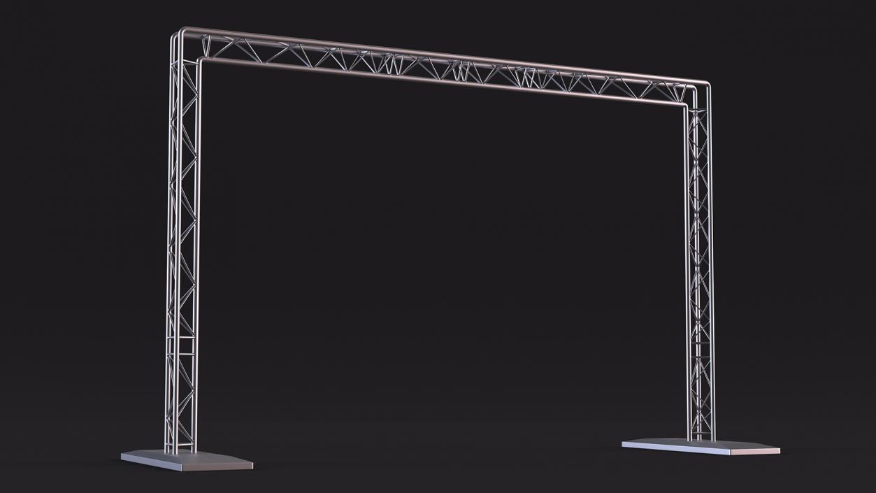 3D Square Truss Goal Post Lighting System model