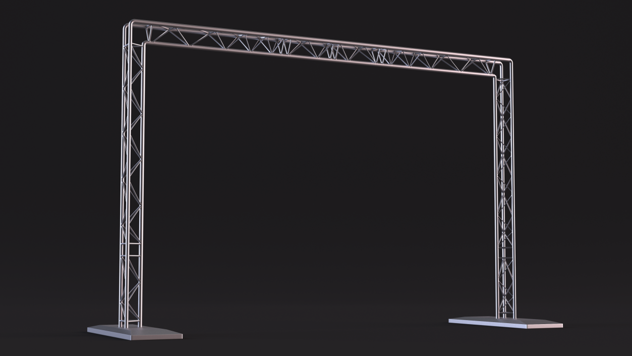 3D Square Truss Goal Post Lighting System model