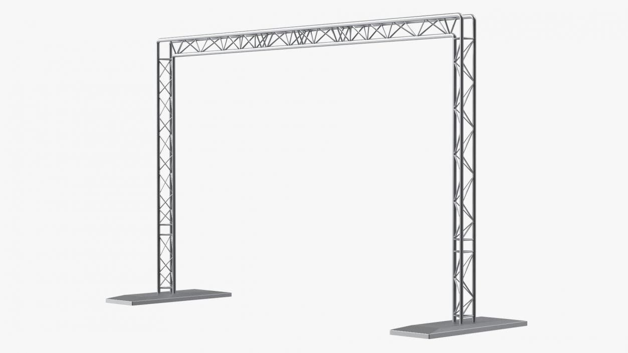 3D Square Truss Goal Post Lighting System model