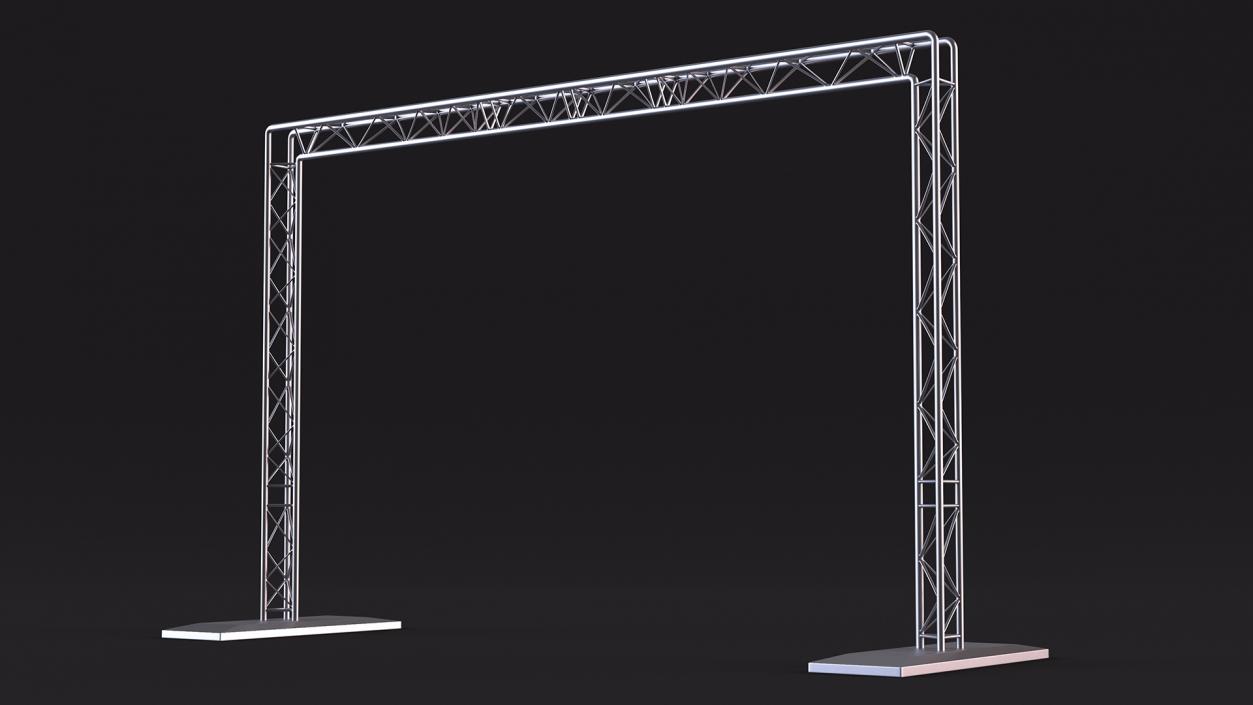 3D Square Truss Goal Post Lighting System model