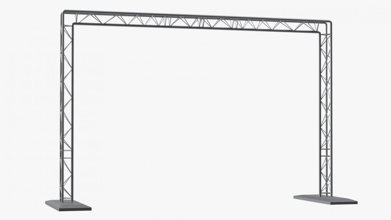 3D Square Truss Goal Post Lighting System model