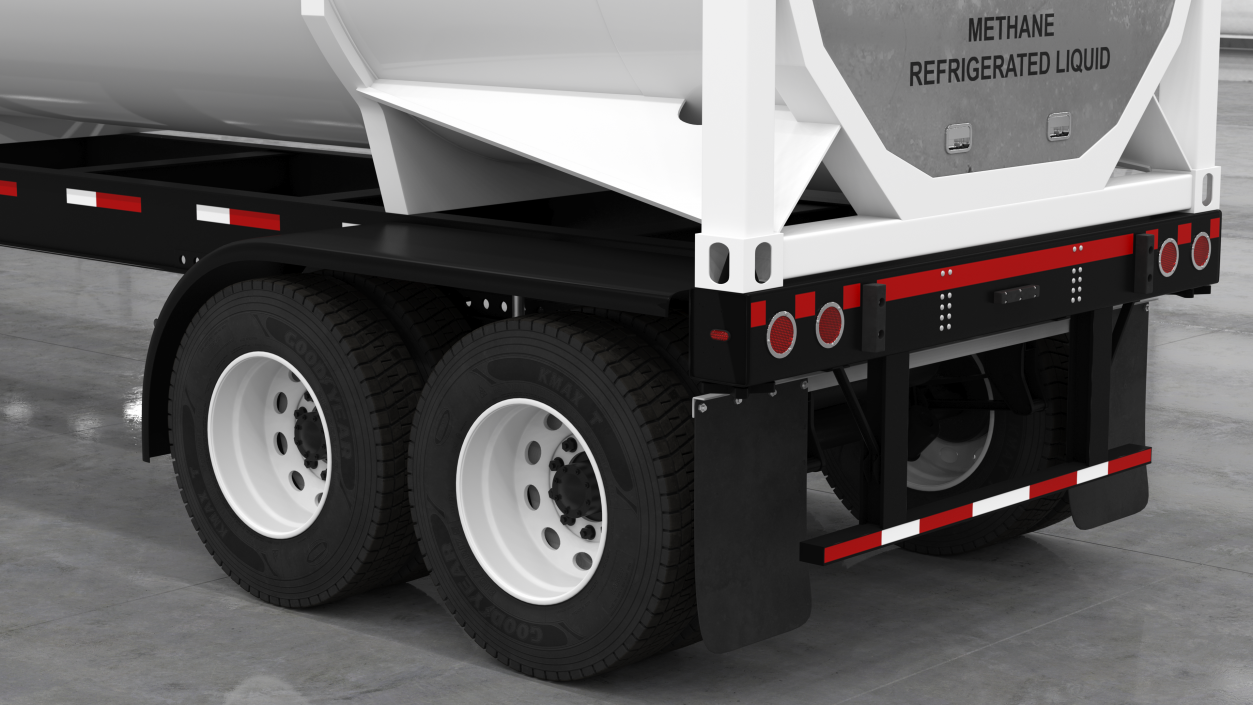 3D Marmon Truck with LNG Semi Trailer Gas Tank model