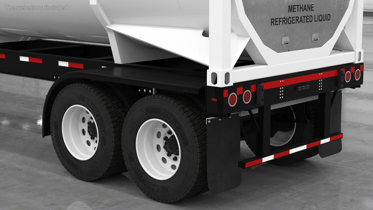 3D Marmon Truck with LNG Semi Trailer Gas Tank model