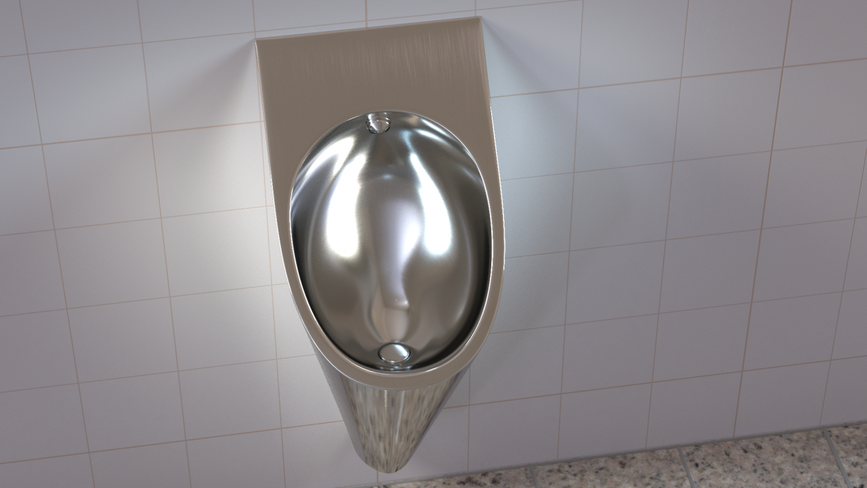 3D Stainless Steel Pod Urinal